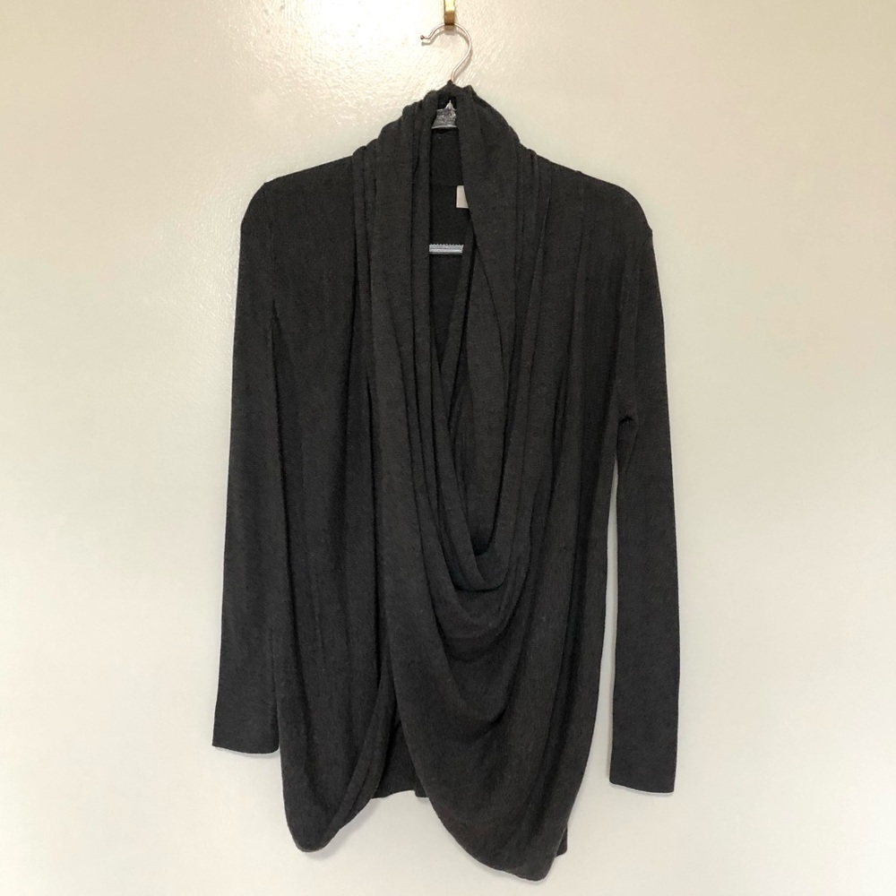 Nordstrom Shawl Cardigan Sweater Grey Small